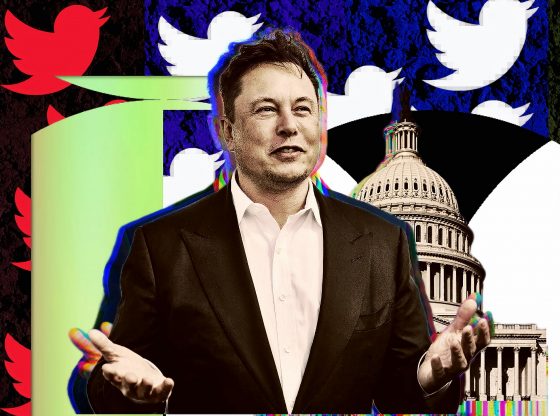 Photo edit of Elon Musk/Twitter. Credit: Alexander J. Williams III/Popacta