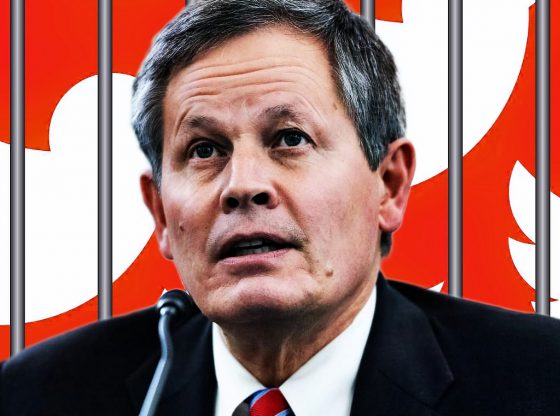 Photo edit showing head of NRSC's Sen. Steve Daines in "Twitter Jail" following getting banned after posting a hunting photo. © Alexander J. Williams III