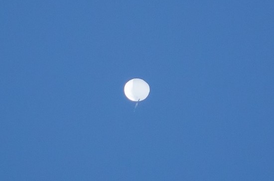 Chinese Spy Balloon Spotted In North Carolina, many wonder what the intentions of the balloon are, and where it will end up next. (Credit: Twitter/ @EFisherWX)