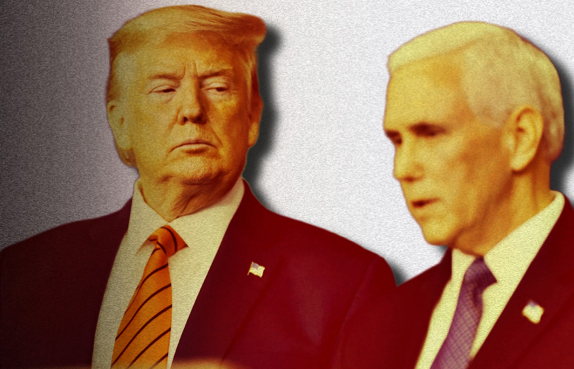 Photo edit of former President Donald J. Trump and former Vice President Mike Pence. Credit: Alexander J. Williams III/Pop Acta.