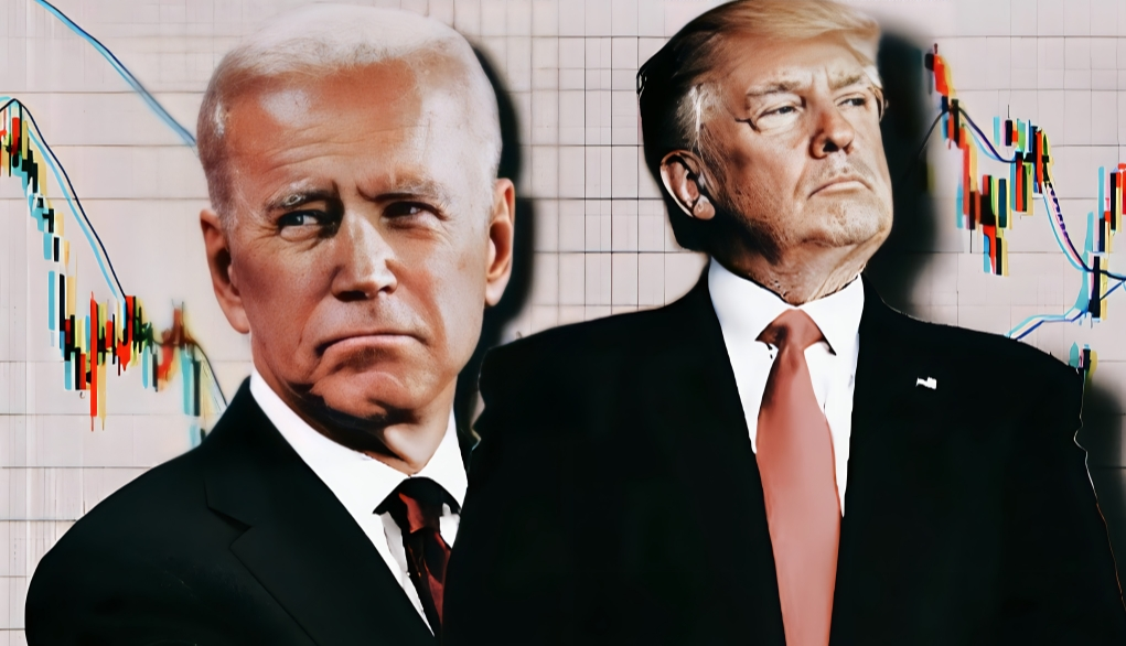 Photo edit of former President Donald J. Trump and President Joe Biden. Credit: Alexander J. Williams III/Pop Acta.